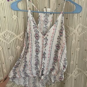 Floral Strappy Women Top